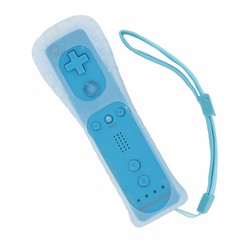 Afstandsbediening voor de Wii en Wii U met Motion+ Lichtblauw