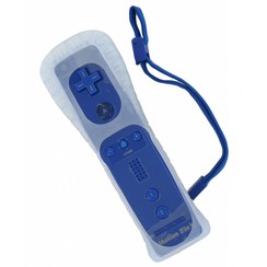 Remote control for the Wii and Wii U with Motion + Blue