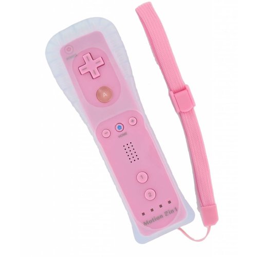 Télécommande pour Wii et Wii U avec Motion + rose clair