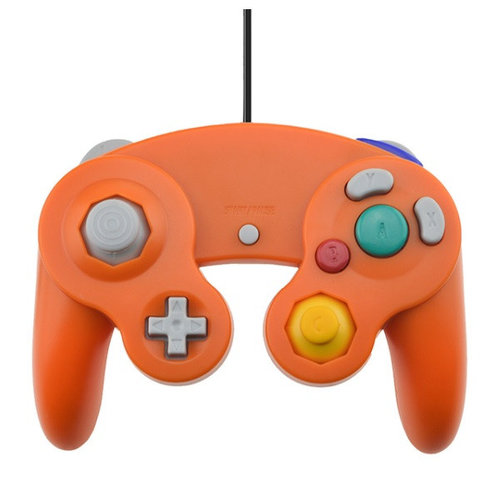 Controller verkabelt für GameCube und Wii in Orange