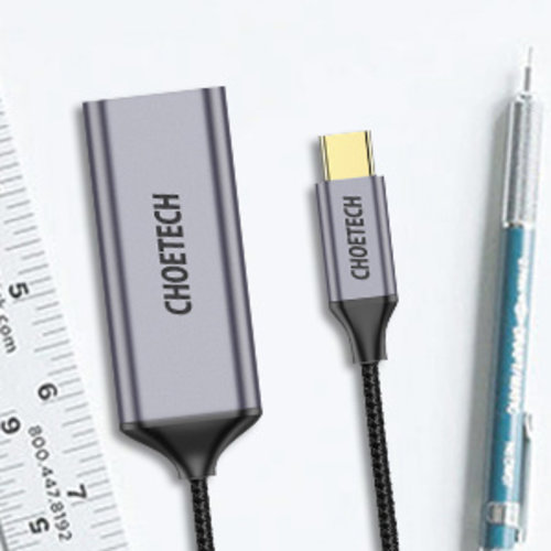 Choetech Adaptateur USB-C vers HDMI en aluminium - 4Kx2K @ 60Hz - Coax