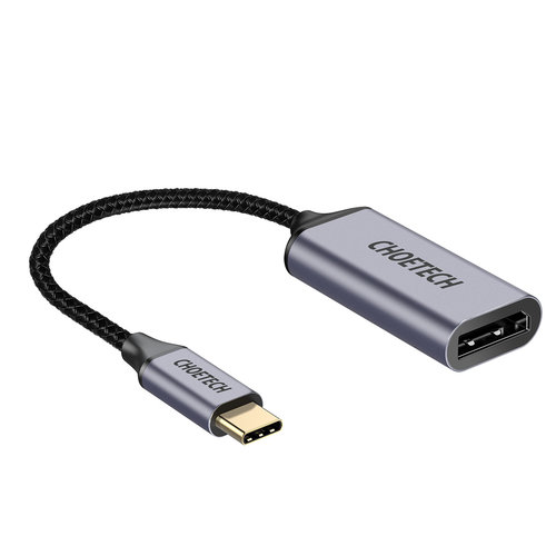 Choetech Aluminum USB-C to DP adapter - Coax - 4Kx2K @ 60Hz - DP Alt Mode