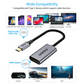 Choetech Aluminium USB-C zu HDMI Adapter - 4K @ 60Hz - Sky Grey