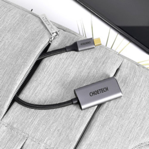 Choetech Aluminium USB-C zu HDMI Adapter - 4K @ 60Hz - Sky Grey