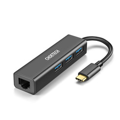 USB-C to RJ45 adapter and 3x USB 3.0