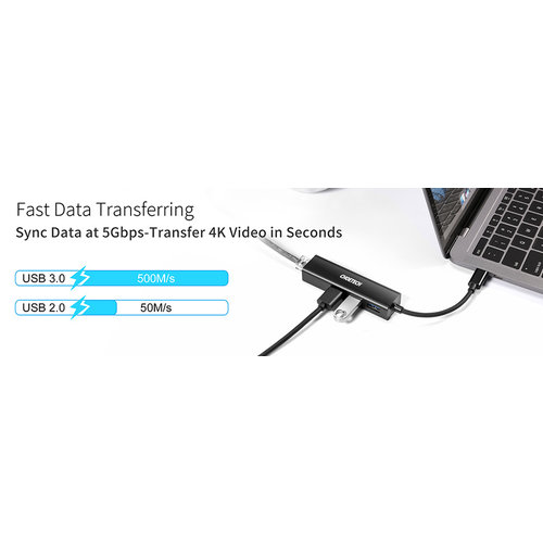 Choetech USB-C to RJ45 adapter and 3x USB 3.0