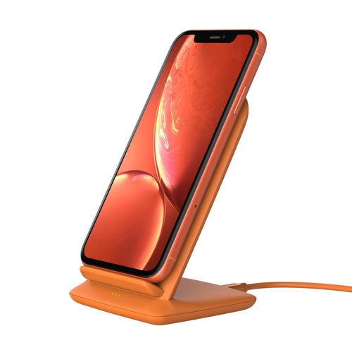 Choetech Support de charge sans fil Qi pour smartphones - 2 bobines - 10W - Orange