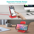 Choetech Draadloze Qi Oplaadhouder voor Smartphones - 2 Coils - 10W - Rood