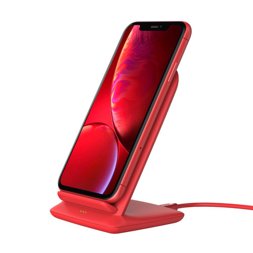 Choetech Drahtloser Qi-Ladehalter für Smartphones - 2 Spulen - 10 W - Rot