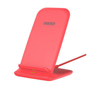 Choetech Wireless Qi Charging Holder for Smartphones - 2 Coils - 10W - Red