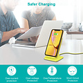 Choetech Support de charge sans fil Qi pour smartphones - 2 bobines - 10W - Jaune