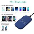 Choetech Wireless Qi Smartphone charger with 3 coils - 10W - Blue