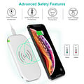 Choetech Wireless Qi Smartphone charger with 3 coils - White