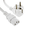 Power Cable universal AC for PC 1.5 Meter in white