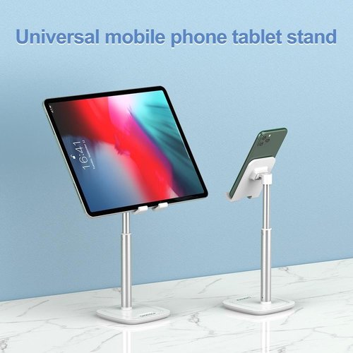 Choetech Tiltable smartphone or tablet holder with aluminum alloy - up to 10 inch - white