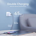 Choetech Dual GaN power adapter USB-C / USB-A - Power Delivery 65W