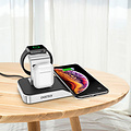 Choetech Station de charge 4 en 1 pour Apple Watch / AirPods / Smartphone - certifiée MFi et Qi - sortie USB-A supplémentaire - 10W