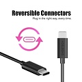Choetech USB-C naar USB-C laad- en datakabel - 3A - 1 meter - zwart