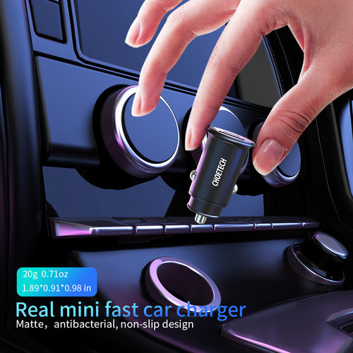 Choetech USB car charger with USB-C 30W Power Delivery