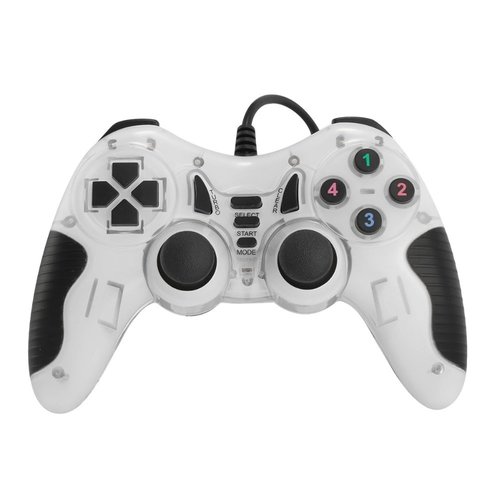 Dolphix USB game controller with wire - for PC - white