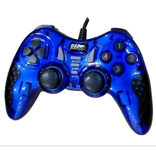 Dolphix USB game controller with wire - for PC - blue