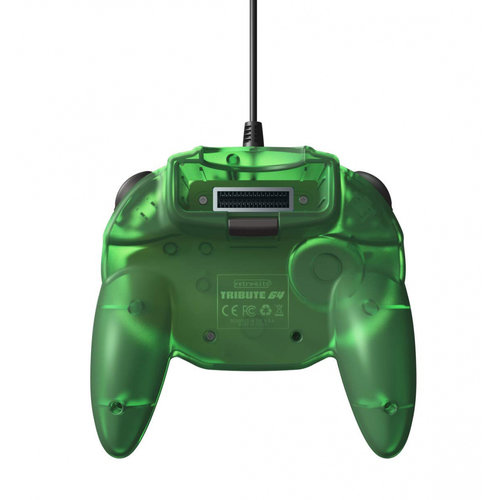 retro-bit Nintendo 64 Tribute Controller met USB-aansluiting voor PC - Green