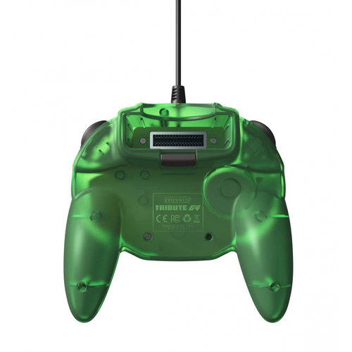 retro-bit Nintendo 64 Tribute Controller with USB connection for PC - Green