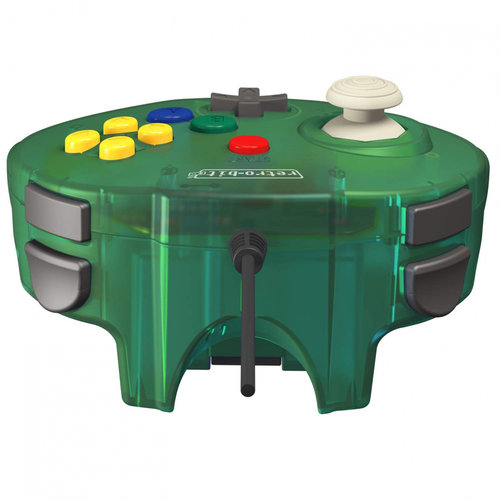 retro-bit Nintendo 64 Tribute Controller with USB connection for PC - Green