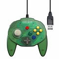 retro-bit Nintendo 64 Tribute Controller avec connexion USB pour PC - Vert