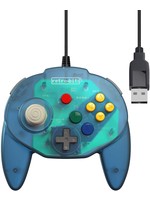 retro-bit Nintendo 64 Tribute Controller with USB connection - Ocean Blue