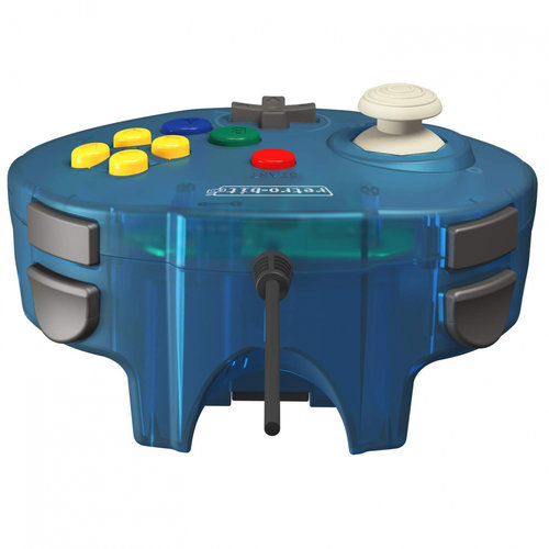 retro-bit Nintendo 64 Tribute Controller with USB connection for PC - Ocean Blue