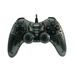 Manette de jeu USB avec fil - noir