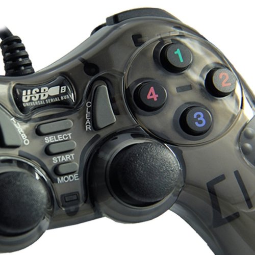 Dolphix Manette de jeu USB avec fil - pour PC - noir