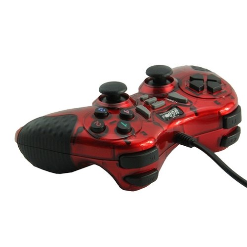 Dolphix USB-Kabel-Gamecontroller - für PC - rot