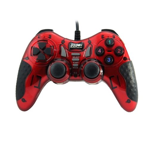 Dolphix USB wired game controller - for PC - red