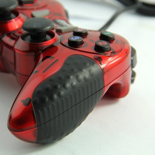 Dolphix USB-Kabel-Gamecontroller - für PC - rot