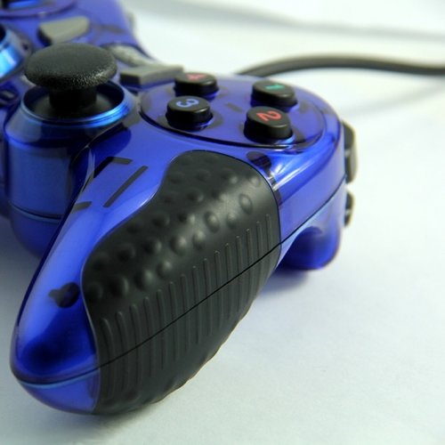 Dolphix USB game controller with wire - for PC - blue