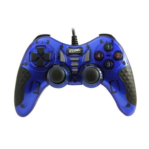 Dolphix USB game controller with wire - for PC - blue