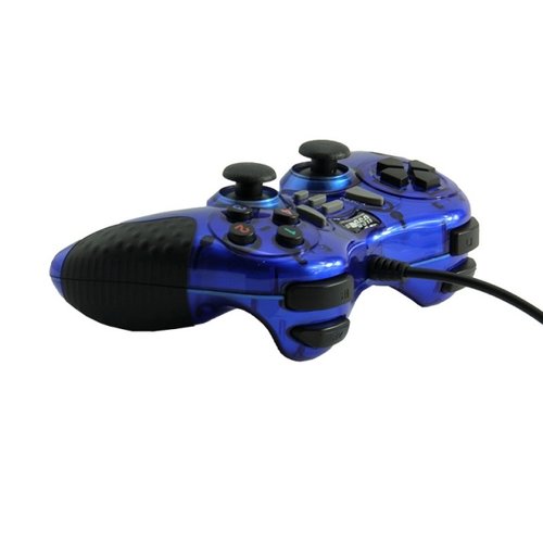 Dolphix Manette de jeu USB avec fil - pour PC - bleu