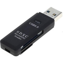 USB 3.0 card reader for SD, Micro SD and TF cards - up to 512 GB