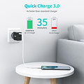 Choetech Dual USB power adapter with Quick Charge 3.0 and PD 3.0 - 36W