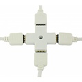 Spliter Connector voor RGB LED Strips 4 hoeken