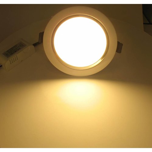 LED Downlight Warm White 9W including driver