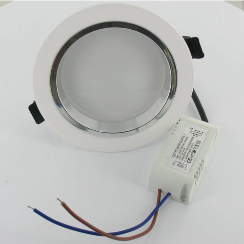 LED Downlight Warm White 9W including driver