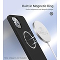 Choetech Coque iPhone 12/12 Pro MagSafe avec anneau magnétique intégré - silicone - noir