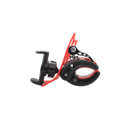 Phone holder for bicycle - suitable from 50 to 80mm - red