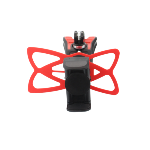 Phone holder for bicycle - suitable from 50 to 80mm - red