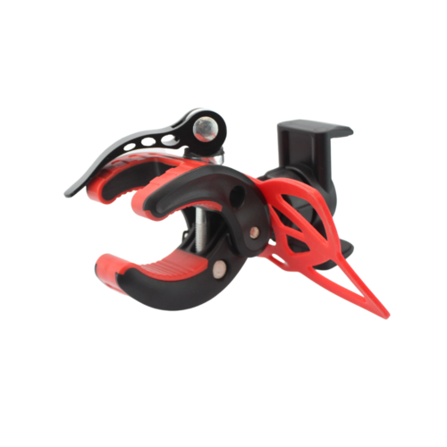 Phone holder for bicycle - suitable from 50 to 80mm - red