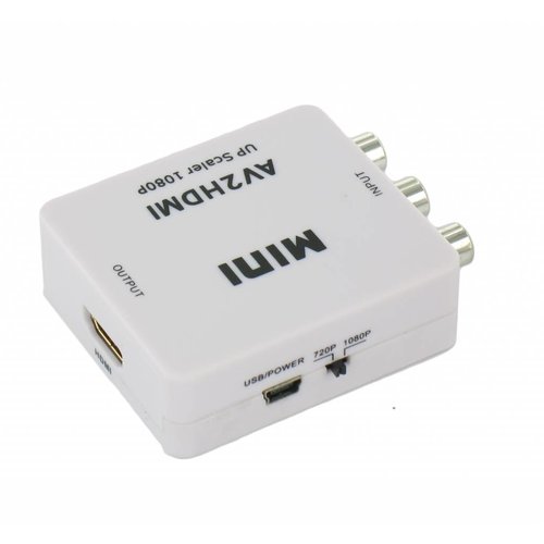 Convertisseur mini AV vers HDMI Upscaler
