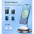 Choetech 2-in-1 MagSafe magnetische oplader op standaard voor iPhone 12 - 15W